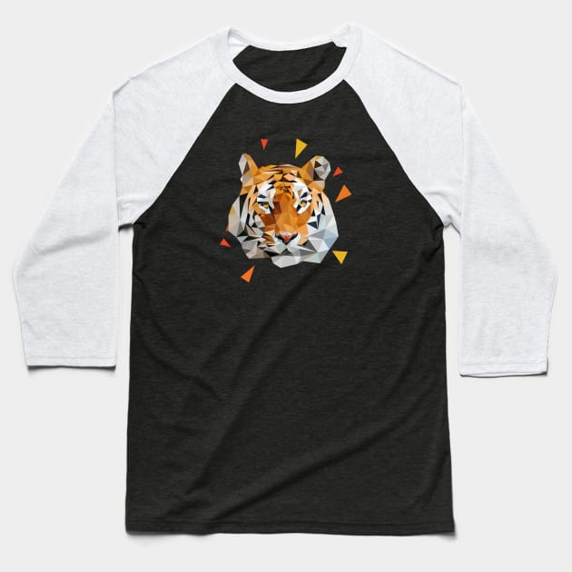 tiger Baseball T-Shirt by gazonula